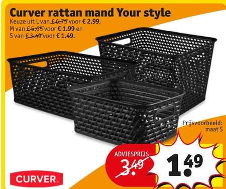 Hoofdstraat levend Herkenning Curver mand folder aanbieding bij Kruidvat - details