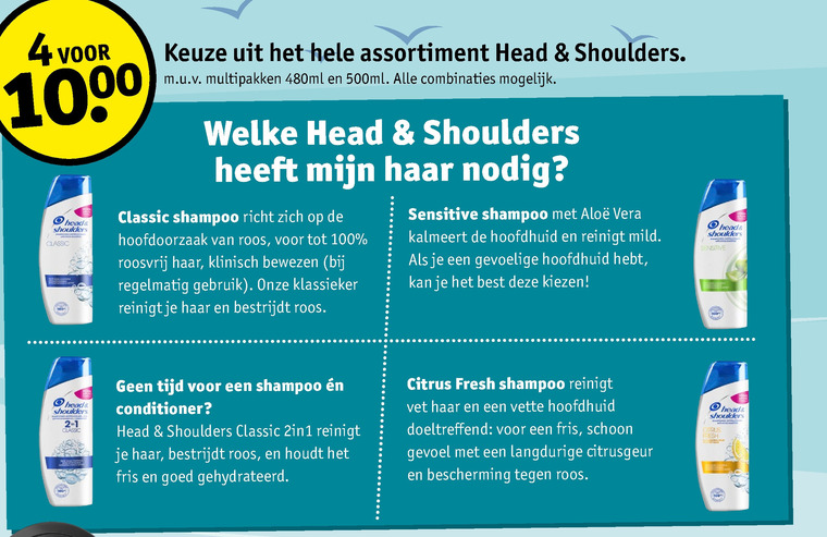 Head and Shoulders   shampoo folder aanbieding bij  Kruidvat - details