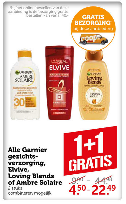 Elvive   gezichtsverzorging, haarverzorging folder aanbieding bij  Coop - details