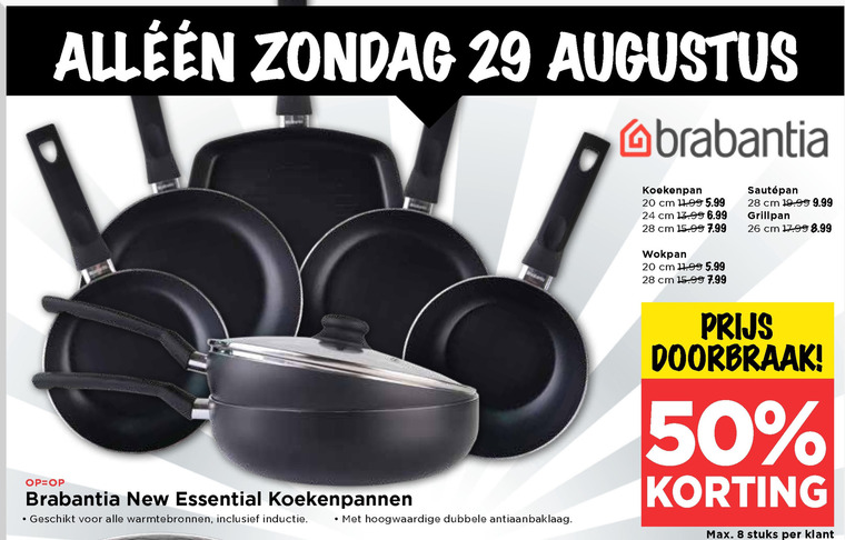 Brabantia   koekenpan folder aanbieding bij  Vomar - details