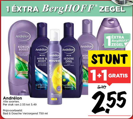 Andrelon   shampoo folder aanbieding bij  Vomar - details