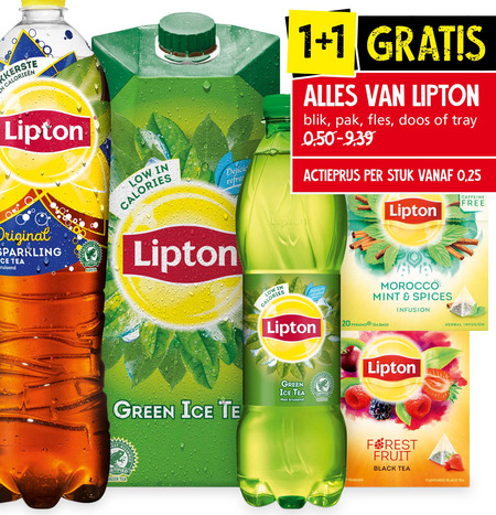 Lipton   thee, ice tea folder aanbieding bij  Jan Linders - details