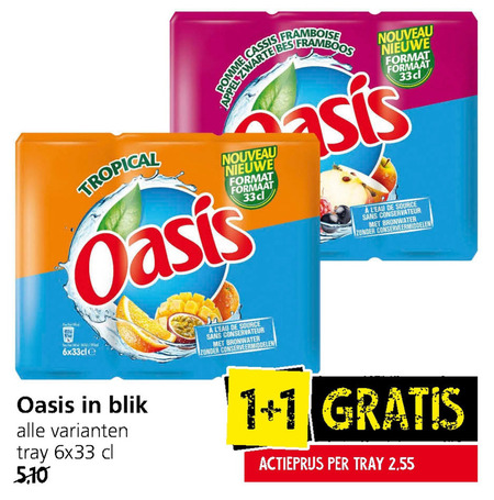 Oasis   frisdrank folder aanbieding bij  Jan Linders - details