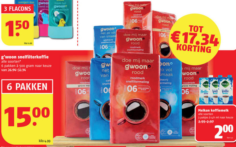 Gwoon   koffie folder aanbieding bij  Poiesz - details