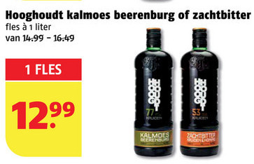 Hooghoudt   berenburg, kruidenbitter folder aanbieding bij  Poiesz - details