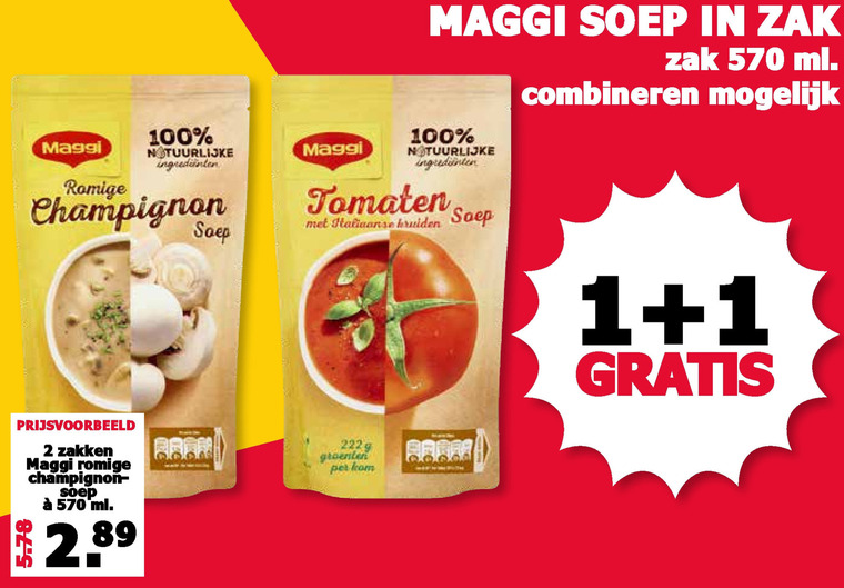 Maggi   soep folder aanbieding bij  MCD Supermarkt Basis - details