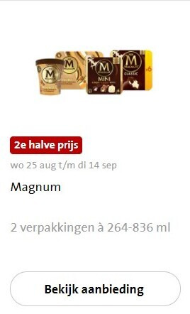 Magnum   ijsspecialiteit, ijslollies folder aanbieding bij  Jumbo - details