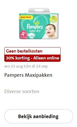 Pampers   luiers folder aanbieding bij  Jumbo - details