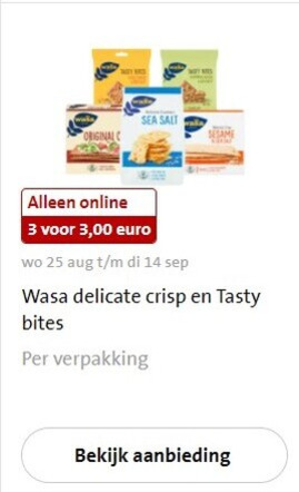 Wasa   knackebrod folder aanbieding bij  Jumbo - details