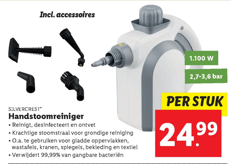 SilverCrest   handstoomreiniger folder aanbieding bij  Lidl - details