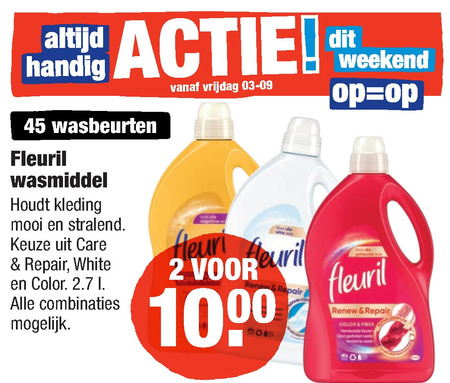 wasmiddel folder aanbieding bij Aldi - details