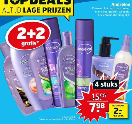 Andrelon   shampoo folder aanbieding bij  Trekpleister - details