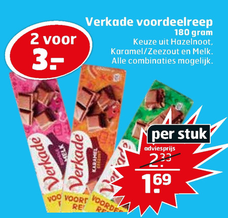 Verkade   chocolade folder aanbieding bij  Trekpleister - details