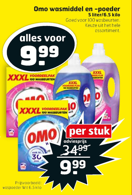 Omo   wasmiddel folder aanbieding bij  Trekpleister - details