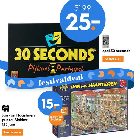 Jumbo   legpuzzel, spelletje folder aanbieding bij  Blokker - details