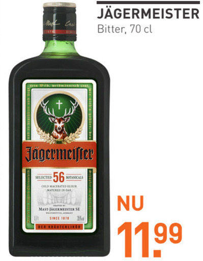 Jagermeister   kruidenbitter folder aanbieding bij  Gall & Gall - details