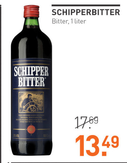 Schipperbitter   kruidenbitter folder aanbieding bij  Gall & Gall - details