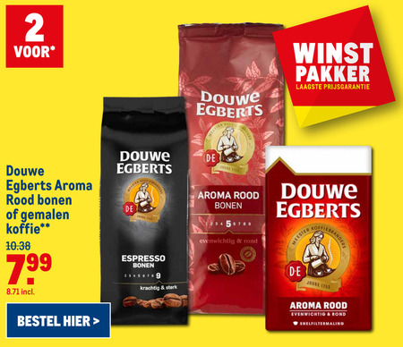 Douwe Egberts   koffiebonen, koffie folder aanbieding bij  Makro - details