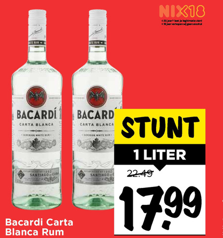 Bacardi   rum folder aanbieding bij  Vomar - details