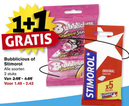 Stimorol   kauwgom folder aanbieding bij  Hoogvliet - details