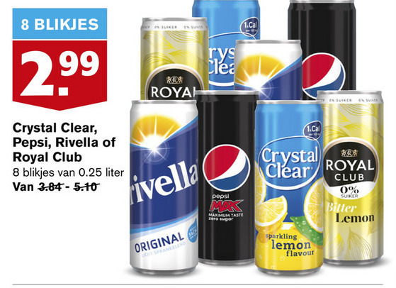 Rivella   cola, fruitdrank folder aanbieding bij  Hoogvliet - details