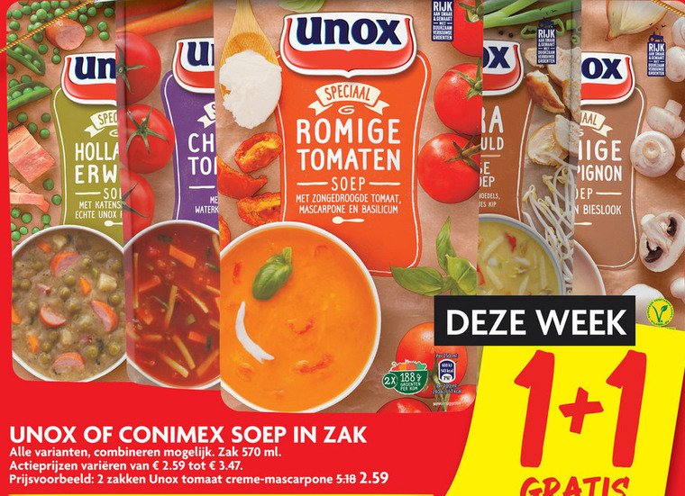 Conimex   soep folder aanbieding bij  Dekamarkt - details