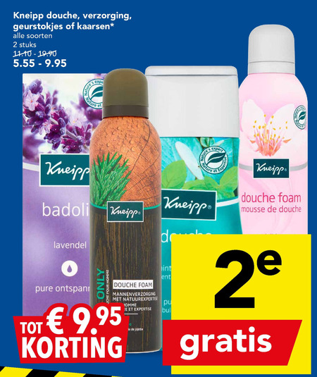 Kneipp   douchegel folder aanbieding bij  Deen - details