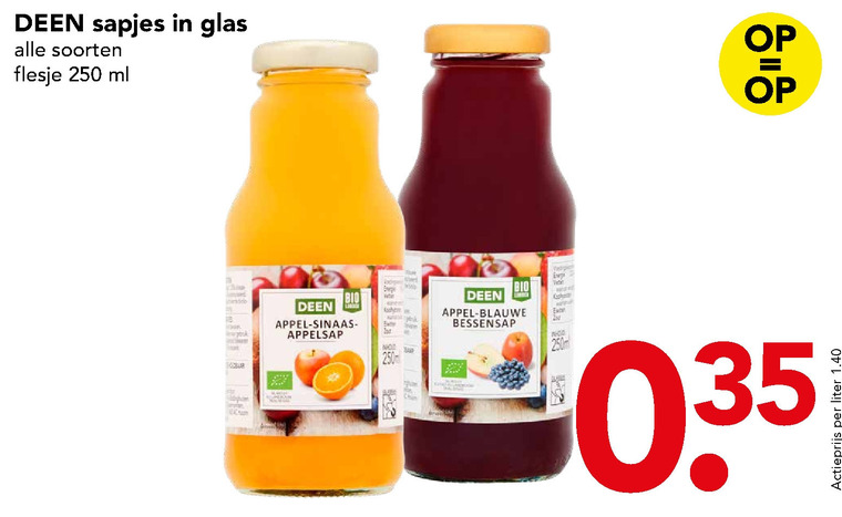 Deen Huismerk   fruitdrank folder aanbieding bij  Deen - details