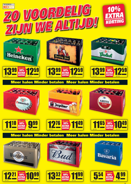 Amstel   krat bier folder aanbieding bij  Nettorama - details