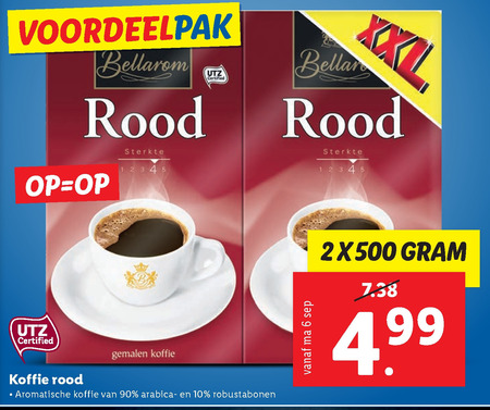 Bellarom   koffie folder aanbieding bij  Lidl - details