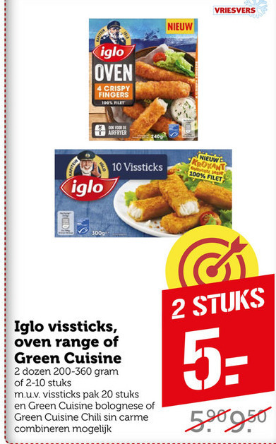 Iglo   vissticks folder aanbieding bij  Coop - details