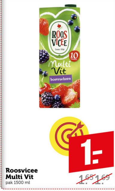 Roosvicee   fruitdrank folder aanbieding bij  Coop - details