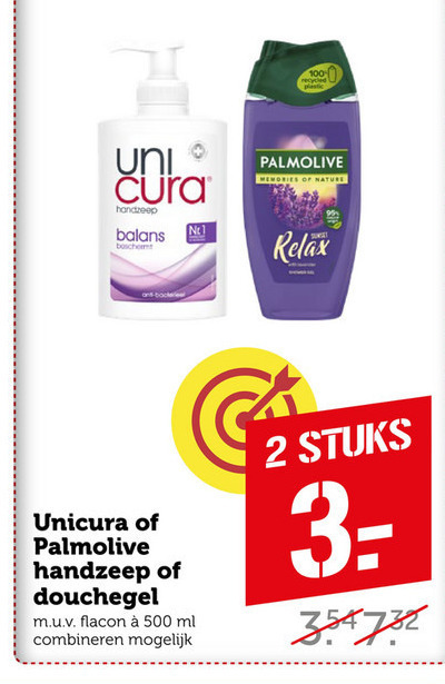 Unicura   douchegel, handzeep folder aanbieding bij  Coop - details