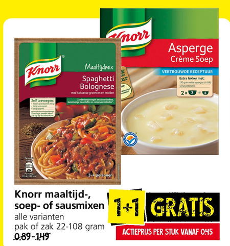 Knorr   soep, maaltijdmix folder aanbieding bij  Jan Linders - details