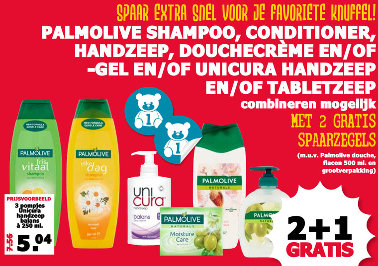 Unicura   conditioner, handzeep folder aanbieding bij  MCD Supermarkt Basis - details