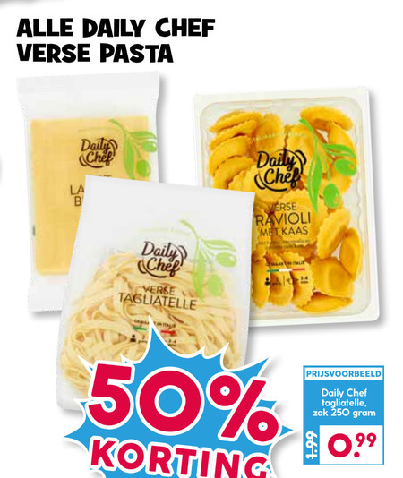 Daily Chef   pasta, ravioli folder aanbieding bij  Boons Markt - details