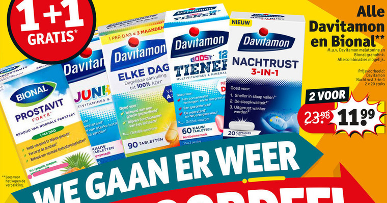 Davitamon   vitamine folder aanbieding bij  Kruidvat - details