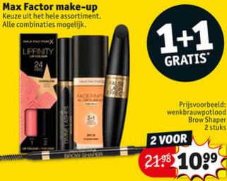 Max Factor   lipgloss, foundation folder aanbieding bij  Kruidvat - details