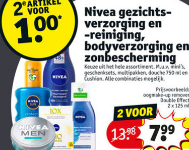 Nivea   huidverzorging, gezichtsverzorging folder aanbieding bij  Kruidvat - details