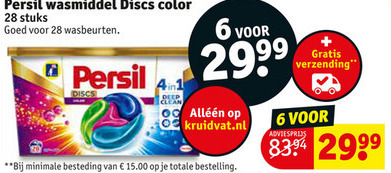 Persil   wasmiddel folder aanbieding bij  Kruidvat - details