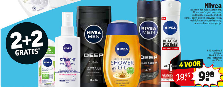 Nivea   douchegel, bodylotion folder aanbieding bij  Kruidvat - details