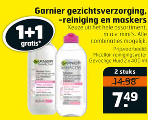 Garnier Skin Active   gezichtsmasker, gezichtsreiniging folder aanbieding bij  Trekpleister - details