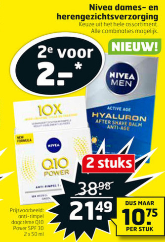 Nivea   gezichtsverzorging, heren gezichtsverzorging folder aanbieding bij  Trekpleister - details