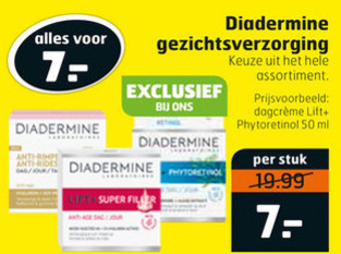 Diadermine   nachtcreme, dagcreme folder aanbieding bij  Trekpleister - details