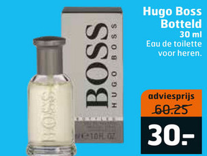 Hugo Boss   eau de toilette folder aanbieding bij  Trekpleister - details