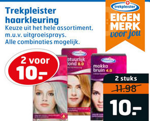 Trekpleister Huismerk   haarkleuring folder aanbieding bij  Trekpleister - details