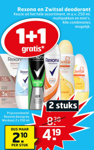 Zwitsal   deodorant folder aanbieding bij  Trekpleister - details