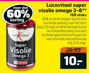 Lucovitaal   visolie folder aanbieding bij  Trekpleister - details