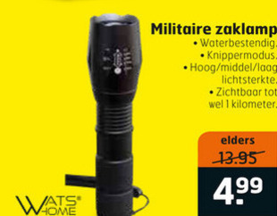 Watshome zaklamp aanbieding bij -