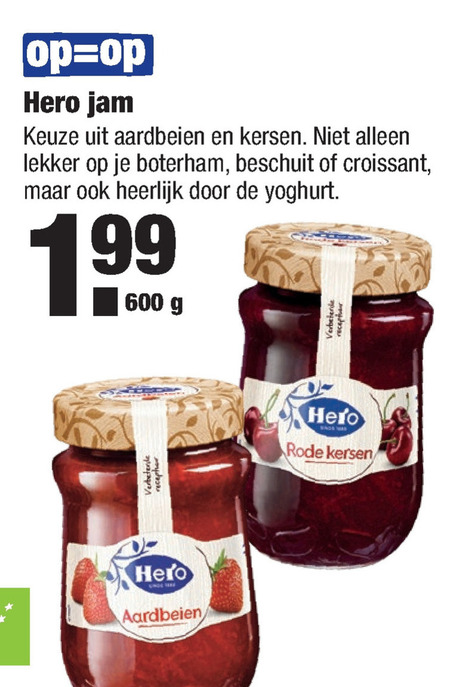 Hero   jam folder aanbieding bij  Aldi - details